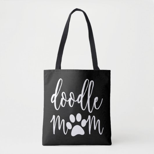 doodle hond mam tote bag (Voorkant)