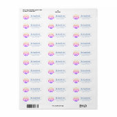 Doodle hond retouradres label stickers (Full Sheet)