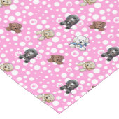 Doodle Honden Roze Tafelloper (Hoek)