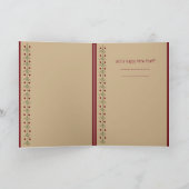 Doodle Honden Warm en Fuzzy Kerstmis Gepersonalise Feestdagen Kaart (Binnen)