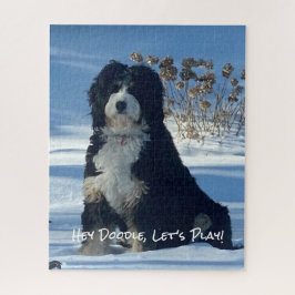Doodle-hondenliefhebber Grappig Hey Doodle Laten w Legpuzzel