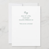 Doodle Illustrated Banquet Holiday Dinner Party Kaart (Achterkant)