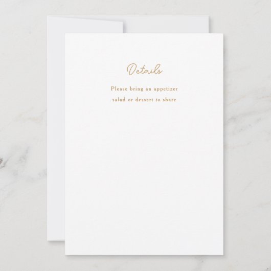 Doodle Illustrated Thanksgiving Dinner Holiday Kaart (Achterkant)