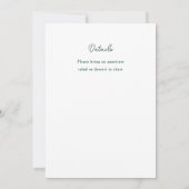 Doodle Illustrated Thanksgiving Dinner Holiday Kaart (Achterkant)