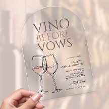 Doodle Illustratie Vino Before Vows Bruidsfeest