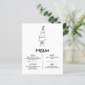 Doodle Illustraties Trouwen in zwart-wit (Staand voorkant)