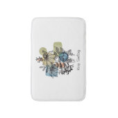 Doodle in inkt en Waterverf Badmat (Voorkant Verticaal)