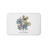 Doodle in inkt en Waterverf Badmat (Voorkant)