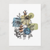 Doodle in inkt en Waterverf Briefkaart (Voorkant)