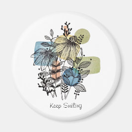 Doodle in inkt en Waterverf Magneet