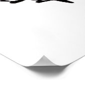 Doodle in inkt en Waterverf Poster (Hoek)