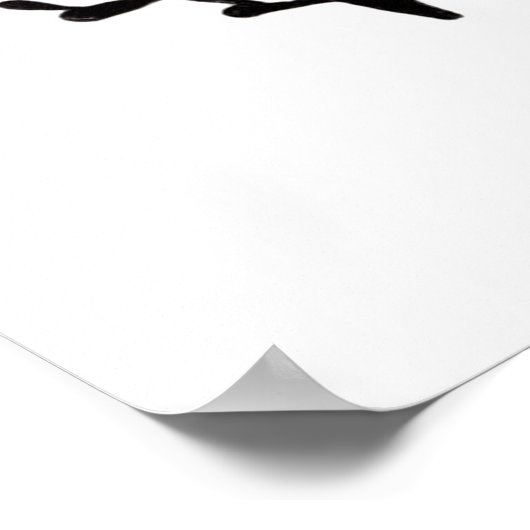 Doodle in inkt en Waterverf Poster (Hoek)