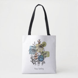 Doodle in inkt en Waterverf Tote Bag