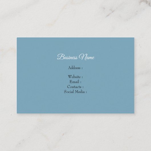 Doodle in inkt en Waterverf Visitekaartje (Achterkant)