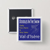 "Doodle in the Snow" button (badge) (Voorkant /achterkant)