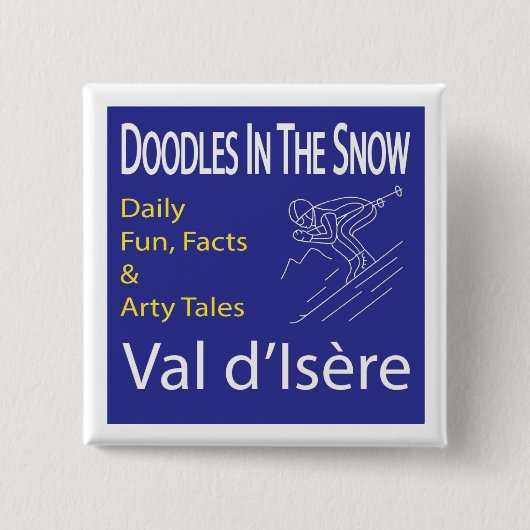 "Doodle in the Snow" button (badge) (Voorkant)