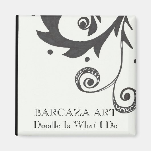 Doodle is wat ik doe magneet (Voorkant)