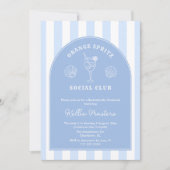 Doodle Italiaans Sinaasappel Spritz vrijgezellenfe Kaart (Voorkant)