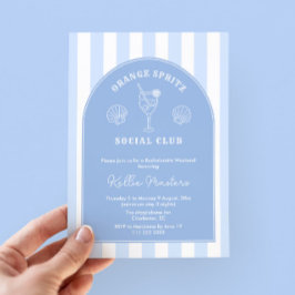 Doodle Italiaans Sinaasappel Spritz vrijgezellenfe Kaart