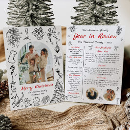 Doodle Jaar in Review Kaart Overzicht van het Jaar