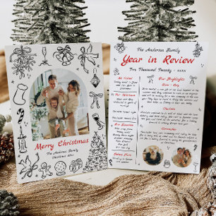 Doodle Jaar in Review Kaart Overzicht van het Jaar