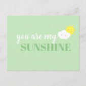 Doodle je bent mijn zonnige groene Briefkaart (Voorkant)