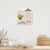 Doodle Jump Canvas afdrukken Poster (Keuken)