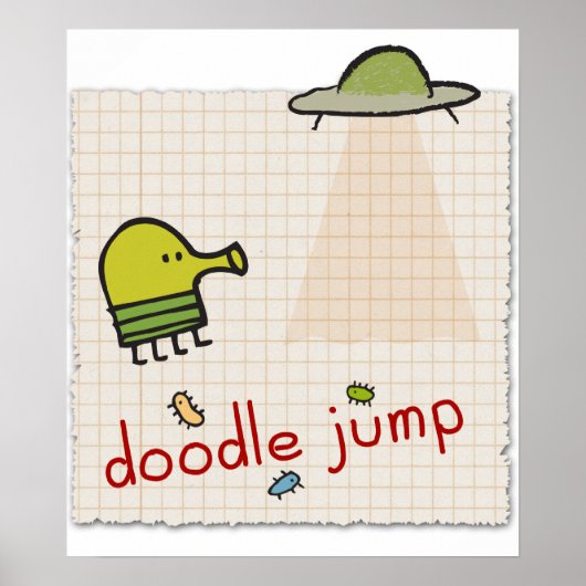 Doodle Jump Canvas afdrukken Poster (Voorkant)
