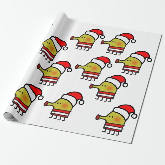 doodle jump kerst inpakpapier (Uitgerold)