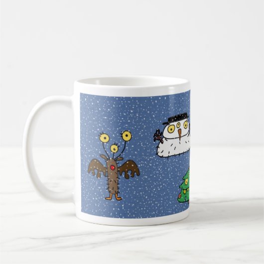 Doodle Jump Kerstmis Mok (Links)