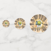 Doodle Jump Party Table Confetti (Achterkanten)