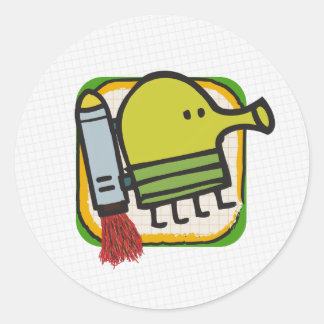 Doodle Jump Ronde Sticker
