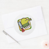 Doodle Jump Ronde Sticker (Envelop)
