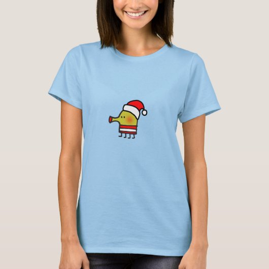 Doodle Jump Santa T-Shirt (Voorkant)