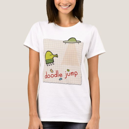Doodle Jump UFO 2 T-Shirt (Voorkant)