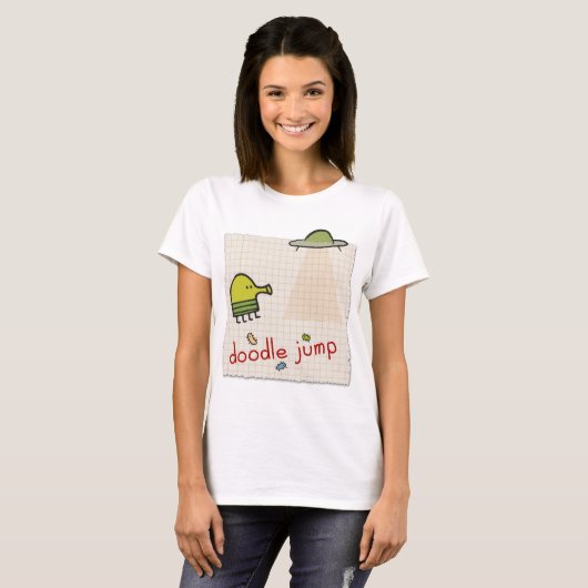 Doodle Jump UFO 2 T-Shirt (Voorkant volledig)