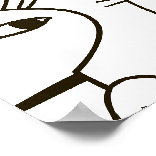 Doodle katten: grappig naadloos patroon. poster (Hoek)