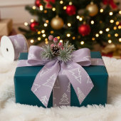 Doodle Kerst Fir-boom Spar Geschenkverpakking Grosgrain Lint