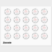 Doodle Kerst sticker Holiday Label Hand getekend (Vel)
