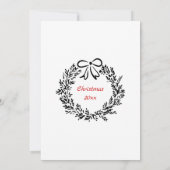 Doodle Kerstfeest Uitnodiging Eigenzinnige Vakanti (Achterkant)