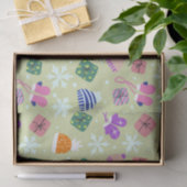 Doodle Kerstwinter Handschoenen Gifts Petten Green Tissuepapier (Geschenk)