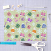 Doodle Kerstwinter Handschoenen Gifts Petten Green Tissuepapier (Craft)