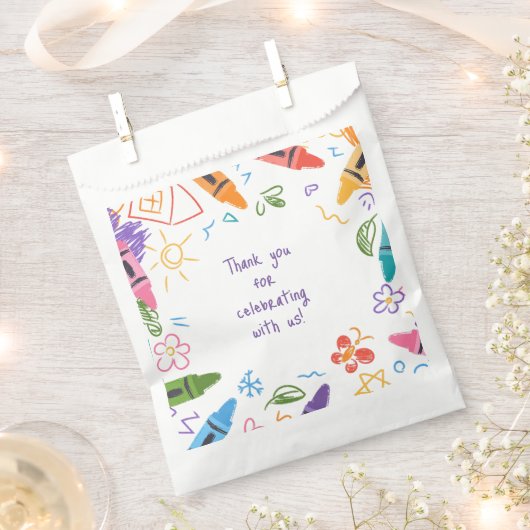 Doodle Kindergarten Afstudeerfeest Bedankzakje (Geknipt)