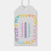 Doodle Kindergarten Afstudeerfeest Cadeaulabel (Voorkant)