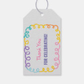 Doodle Kindergarten Afstudeerfeest Cadeaulabel (Achterkant)