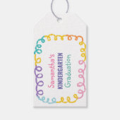 Doodle Kindergarten Afstudeerfeest Cadeaulabel (Voorkant)