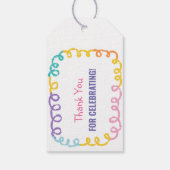 Doodle Kindergarten Afstudeerfeest Cadeaulabel (Achterkant)