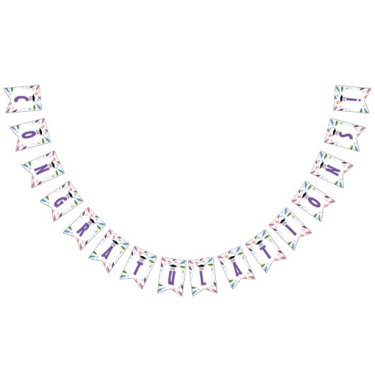 Doodle Kindergarten Afstuderen Bunting Banner (Alle)