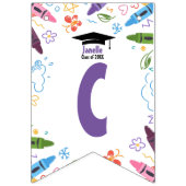 Doodle Kindergarten Afstuderen Bunting Banner (Eerste vlag)