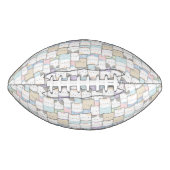 Doodle Kitten Faces Pattern American Football (Voorkant)